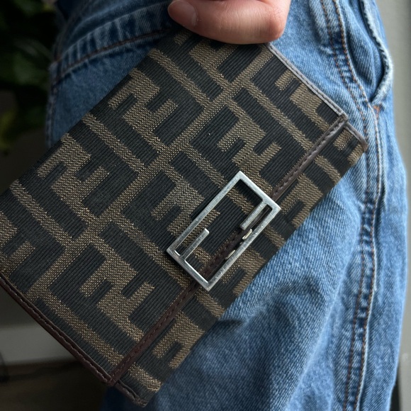 FENDI Vintage 90s Zucca Print Fendi Wallet - Picture 14 of 15
